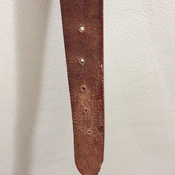 Vintage tooled leather belt with eagles - Picture 12 of 13